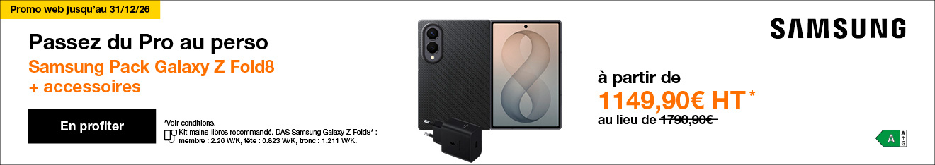 Pack Galaxy Z Fold8 + accessoire